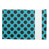 Punktnahtloses Muster schwarz/weiß Kissenbezug (Rückseite-Links)