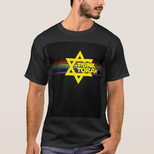 PunkTorah Regenbogen T-Shirt (Vorderseite)