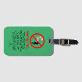 Punktschuhe Warnsignal-Green-Card-Steckplatz Gepäckanhänger (Vorderseite (Horizontal))