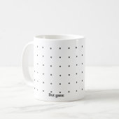 Punktspiel tic tac-Zehe Kaffeetasse (Vorderseite Links)