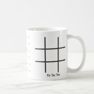 Punktspiel tic tac-Zehe Kaffeetasse