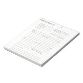 Punktspur Notepad Notizblock (Rotiert)