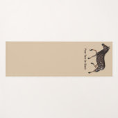 Punktstreifen-Zebra Yogamatte (Vorderseite (Horizontal))