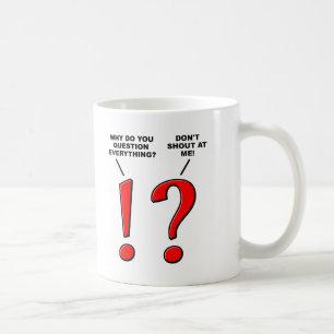 Punktuation Lustiger Becher Kaffeetasse