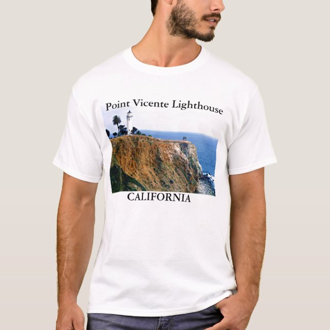 Punktvicente-Leuchtturm, Kalifornien-T - Shirt (Vorderseite)