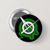 PunkTypmädchen ANARCHIE-PUNKfelsen-Musik Button (Vorne & Hinten)