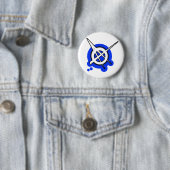 PunkTypmädchen ANARCHIE-PUNKfelsen-Musik Button (Beispiel)