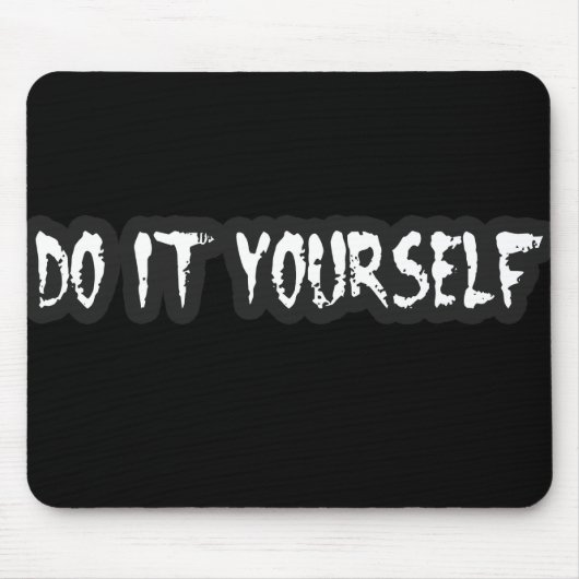 PunkTypmädchen DIY PUNKfelsen-Musik Mousepad (Vorne)