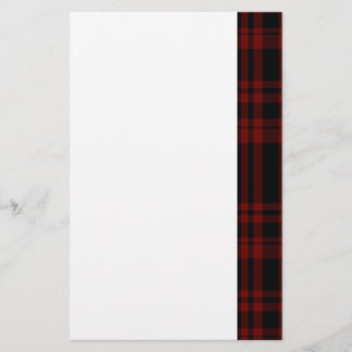 Punky Blutorange Kariert Briefpapier