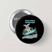 Punky Donkey Snowboarding Button (Vorne & Hinten)