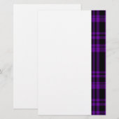 Punky-lila kariertes briefpapier (Vorne/Hinten)