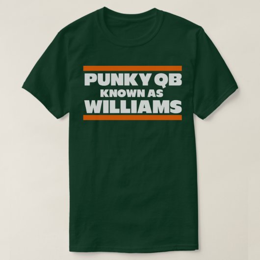 Punky QB, bekannt als Williams T-Shirt (Design vorne)