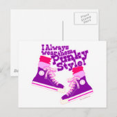 Punky Stil Postkarte (Vorne/Hinten)