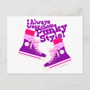 Punky Stil Postkarte