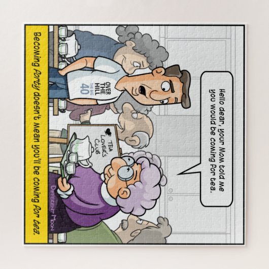 Punny 40. Geburtstag Jigsaw Puzzle (Horizontal)