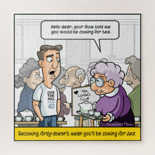 Punny 40. Geburtstag Jigsaw Puzzle