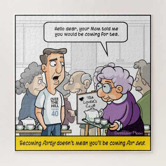 Punny 40. Geburtstag Jigsaw Puzzle (Vertikal)