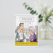 Punny 40. Geburtstagskarte Postkarte (Stehend Vorderseite)