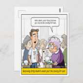 Punny 40. Geburtstagskarte Postkarte (Vorne/Hinten)