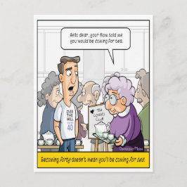 Punny 40. Geburtstagskarte Postkarte