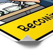 Punny 40. Geburtstagspopster Poster (Ecke)