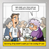 Punny 40. Geburtstagspopster Poster (Vorne)