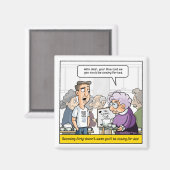 Punny 40th Birthday Refrigerator Magnets Magnet (Vorderseite/Rückseite)