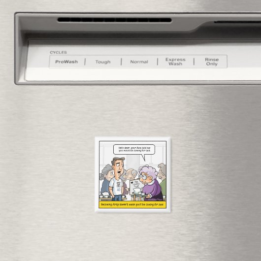 Punny 40th Birthday Refrigerator Magnets Magnet (In Situ (Geschirrspüler))