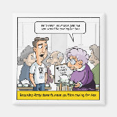 Punny 40th Birthday Refrigerator Magnets Magnet (Vorne)