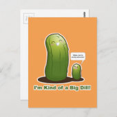 Punny Big Pickle Postkarte (Vorne/Hinten)