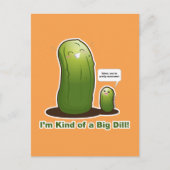 Punny Big Pickle Postkarte (Vorderseite)