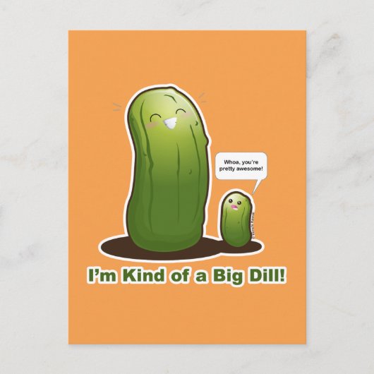 Punny Big Pickle Postkarte (Vorderseite)