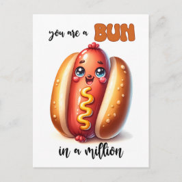 Punny Bun in einem Million Valentine Postkarte