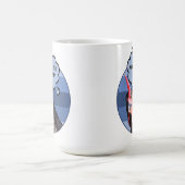 Punny Chicken Face | Was zum Peck?! Kaffeetasse (Mittel)