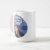 Punny Chicken Face | Was zum Peck?! Kaffeetasse (Vorderseite Links)