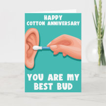 Punny Cotton Anniversary Card