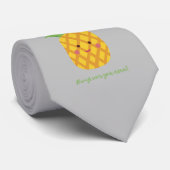 Punny Fruits Avocado Ananas Strawberry Lemon Krawatte (Gerollt)
