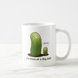 Punny große Essiggurke Kaffeetasse