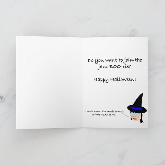 Punny Halloween Ghost Karte (Innenseite)