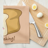 Punny I loaf dich, Kawaii Brot Geschirrtuch (Viertel Falte)