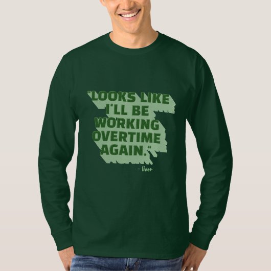 Punny Liver St Patricks Day T - Shirt (Vorderseite)