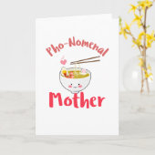 Punny Mama Gift - Pho-Nomenal Mother Karte (Gelbe Blume)