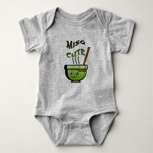 Punny Miso Niedlich Baby One Piece Baby Strampler (Vorderseite)