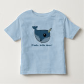 Punny Narwhal Kleinkind T-shirt (Vorderseite)