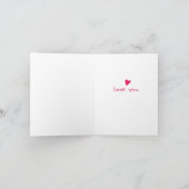 Punny Owl Valentine Karte (Innenseite)