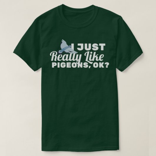 Punny Pigeon Design For Bird Lovers T-Shirt (Design vorne)