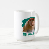Punny Proboscis Monkey Kaffeetasse (VorderseiteRechts)