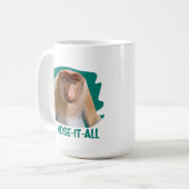 Punny Proboscis Monkey Kaffeetasse (Vorderseite Links)