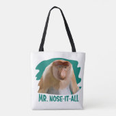 Punny Proboscis Monkey Tasche (Rückseite)