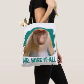 Punny Proboscis Monkey Tasche (Von Nahem)